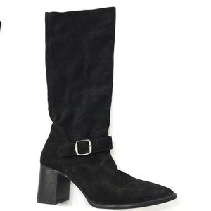 Free People Dahlia Seude Slouch Boot Size 39 EU 8 US